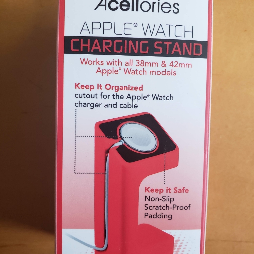 Apple watch charging stand (Red 38mm 42mm)